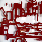 Lackzeichnungen auf Acryl und Glas